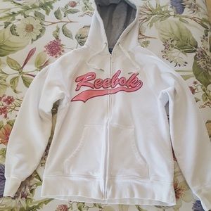 Reebok zip up hoodie sweatshirt